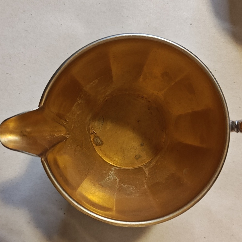 VTG MB Means Best Creamer & Lidded Sugar Bowl MCM 691 Manning Bowman Silver Pl - Picture 6 of 13